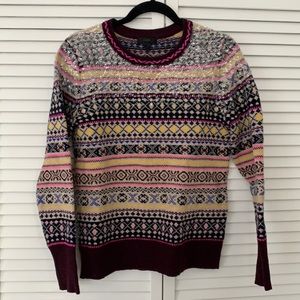 J. Crew wool sweater with sequins